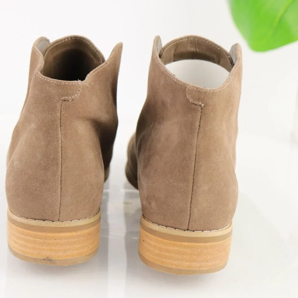 Blondo Womens Verona Boot Size 8.5 Waterproof Tan Suede Laceles Pull On Bootie - Picture 4 of 11